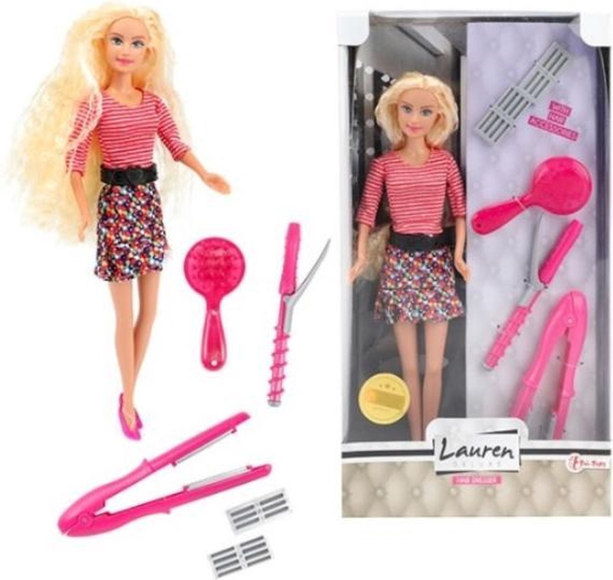 Lauren Tienerpop kapsel, krultang, borstel
