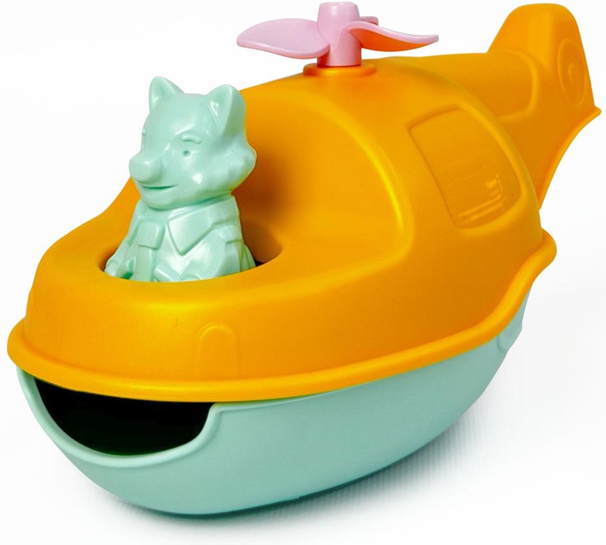 LE JOUET SIMPLE Helicopter speelgoed - Mijn Eerste Helicopter oranje.