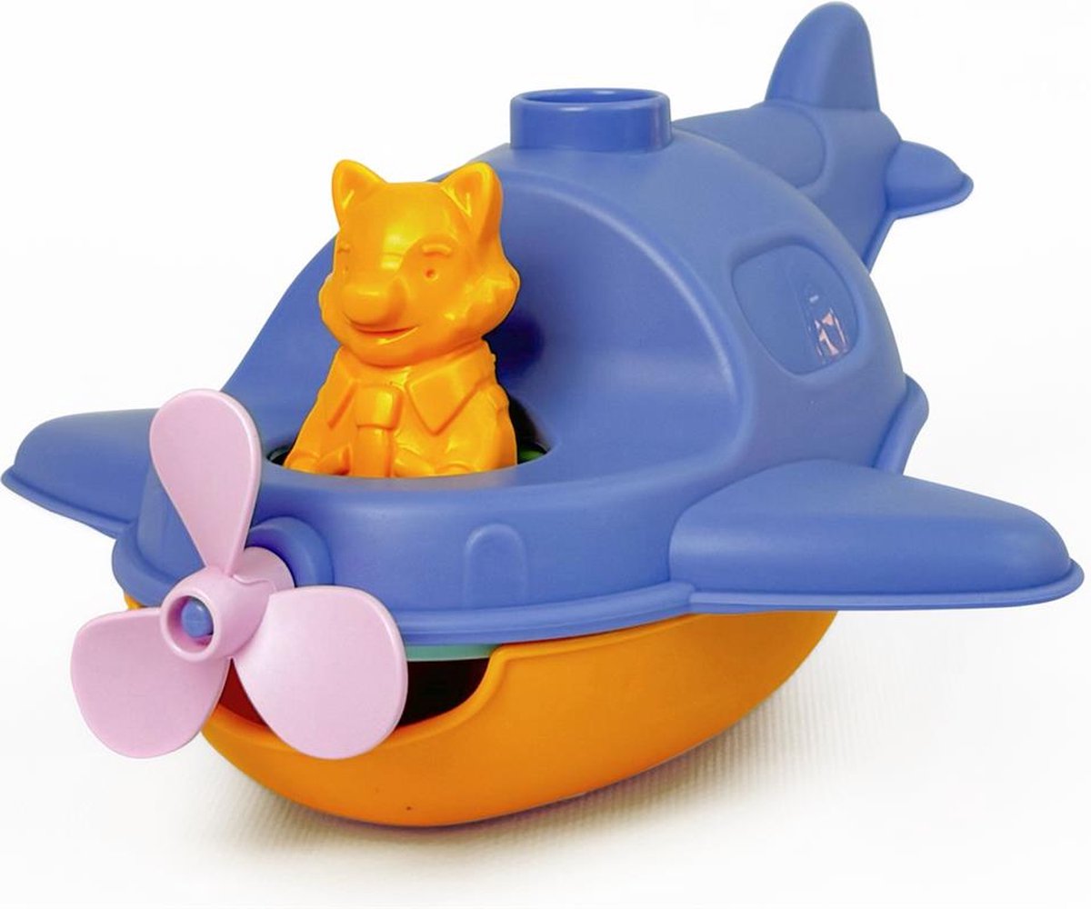 LE JOUET SIMPLE watervliegtuig speelgoed - blauw - educatief badspeelgoed.
