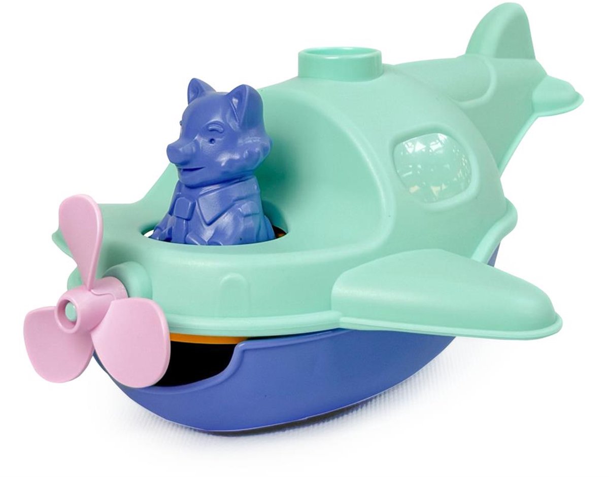 LE JOUET SIMPLE watervliegtuig speelgoed - educatief badspeelgoed turkoois.