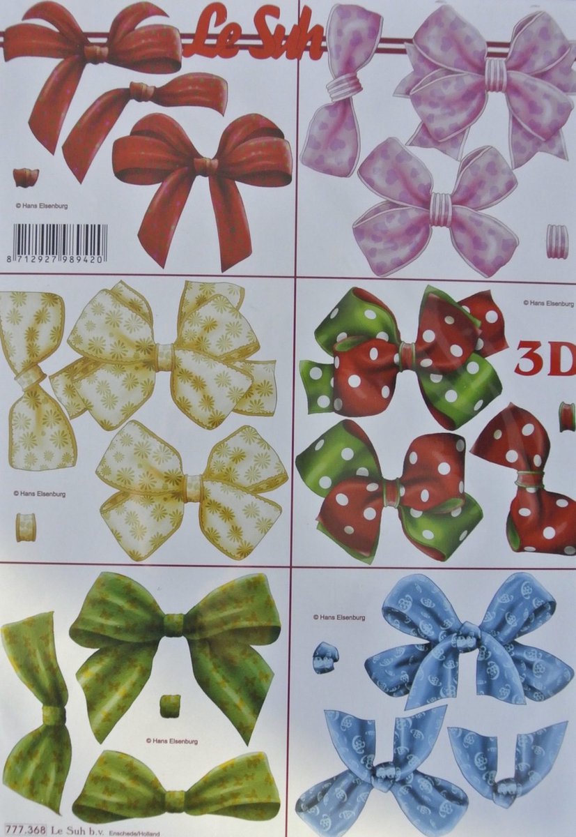 3d Knipvel Le Suh - strikjes 777.368 - 1 knipvel