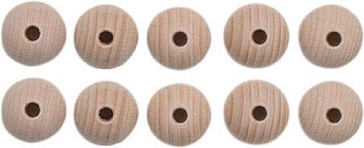 Le Suh Houten Kralen Set 10 Stuks 18 mm