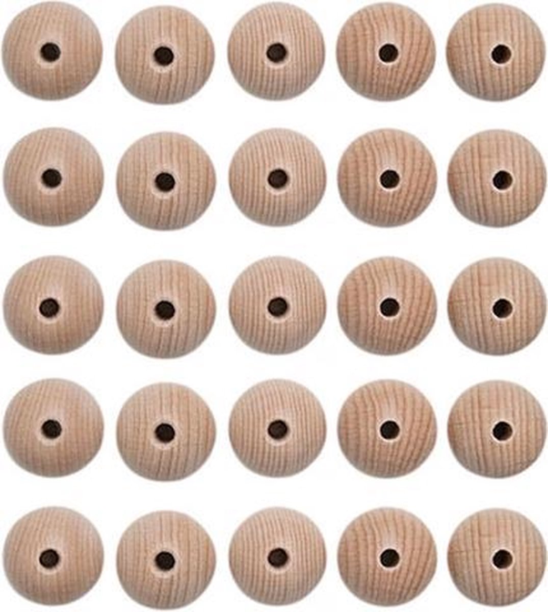 Le Suh Houten Kralen Set 25 Stuks 18 mm