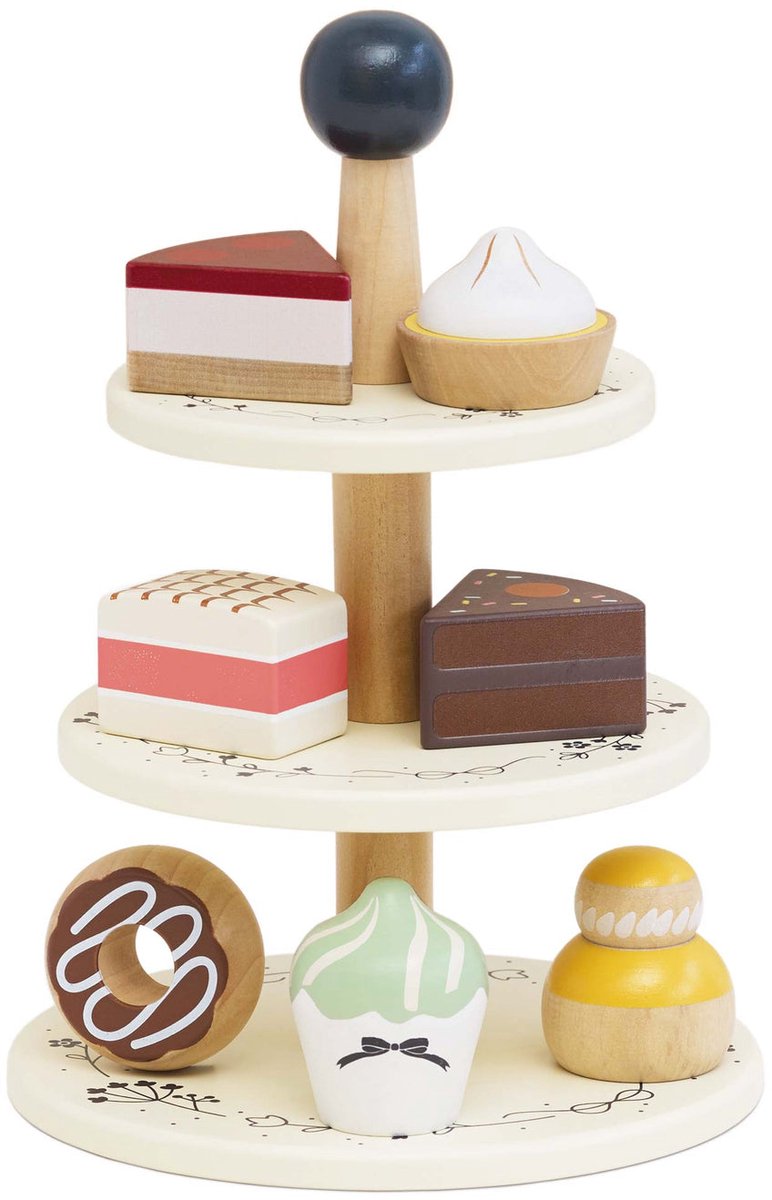 Le Toy Van houten taartplateau patisserie speelgoed FSC 100% - 3 lagen.