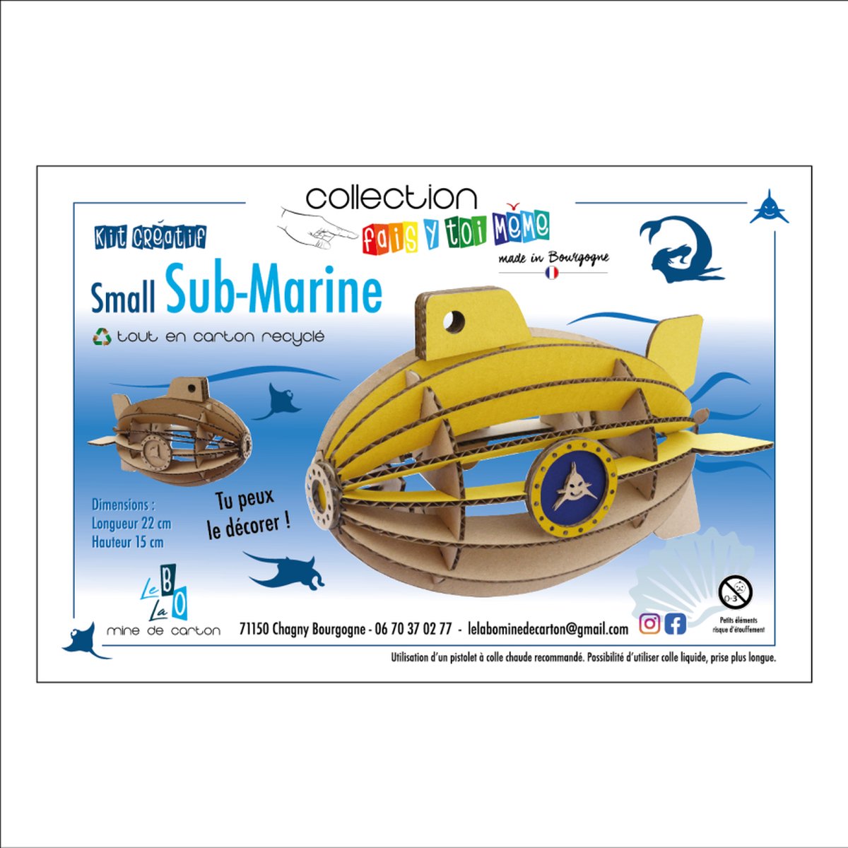 Duikboot - Knutselpakket - Decoratief