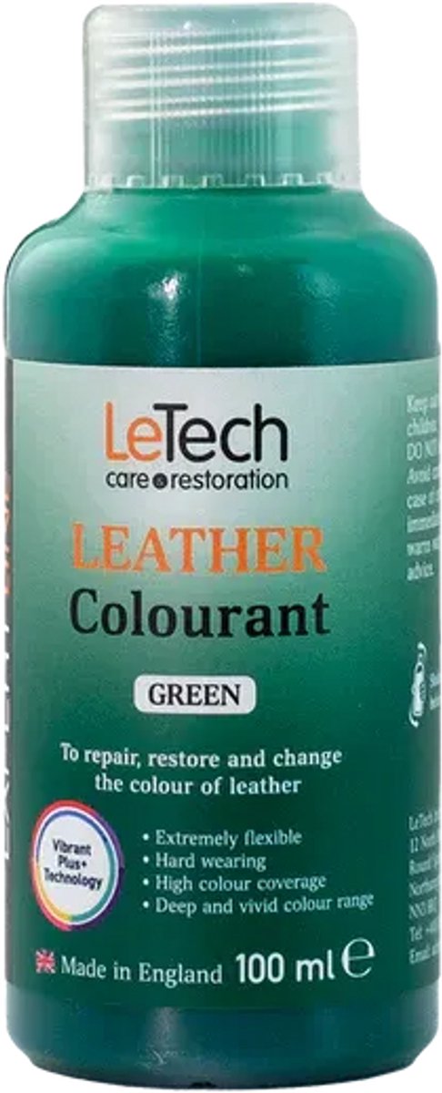 LeTech Leather Colorant Green - Groen - leerverf - sneakerverf - 100ml