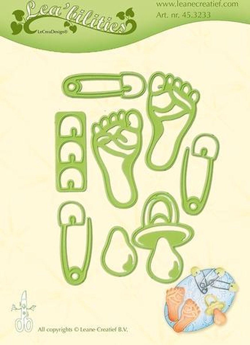 Leabilitie�  Baby Spulletjessnij en embossing mal