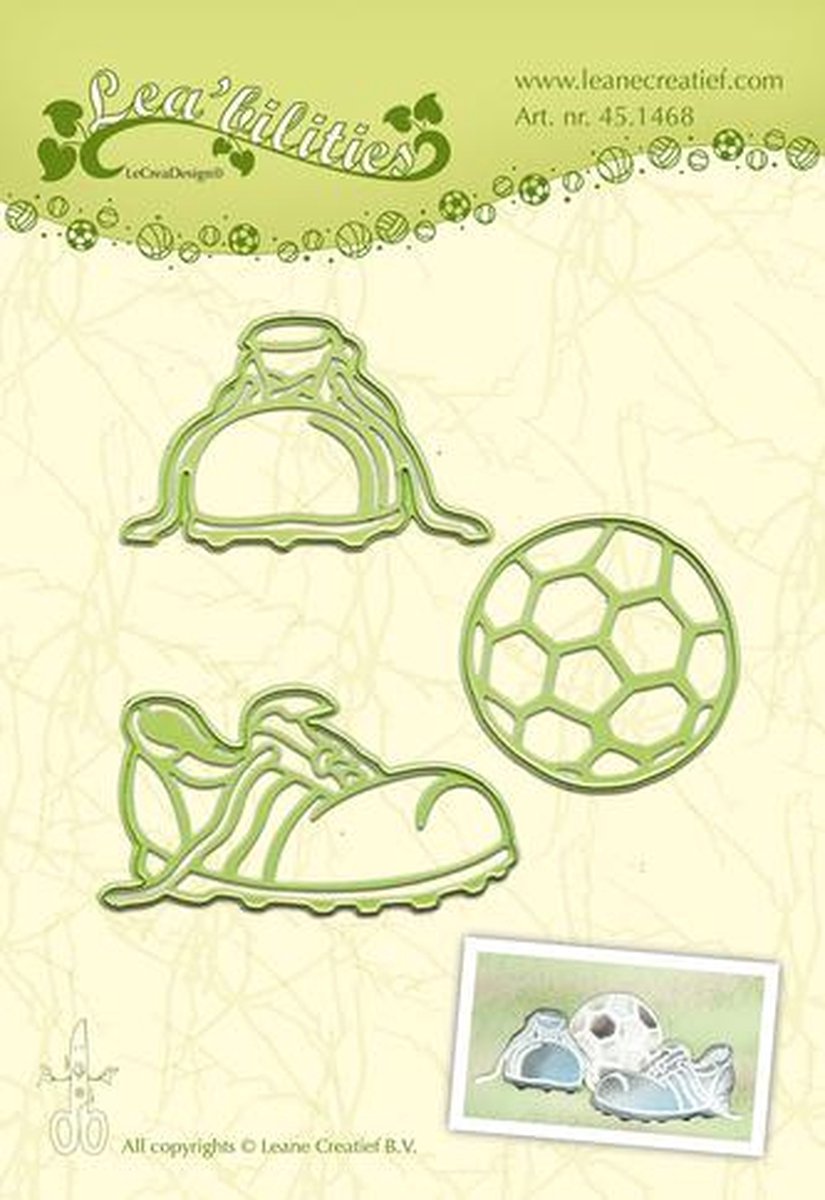 LeCrea - Leabilitie Football snij en embossing mal 45.1468
