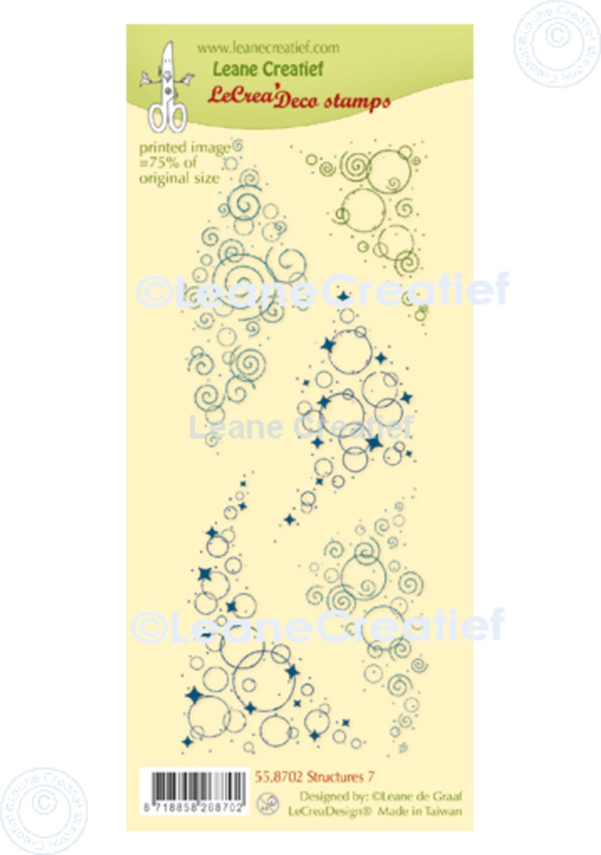 LeCreaDesign deco clear stamp Strukturen nr 7