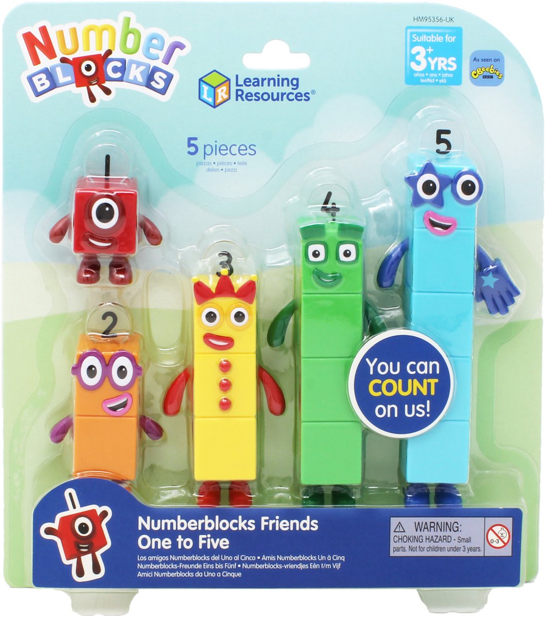 Learning Resources Numberblocks - Educatief speelgoed set met 5 figuren.