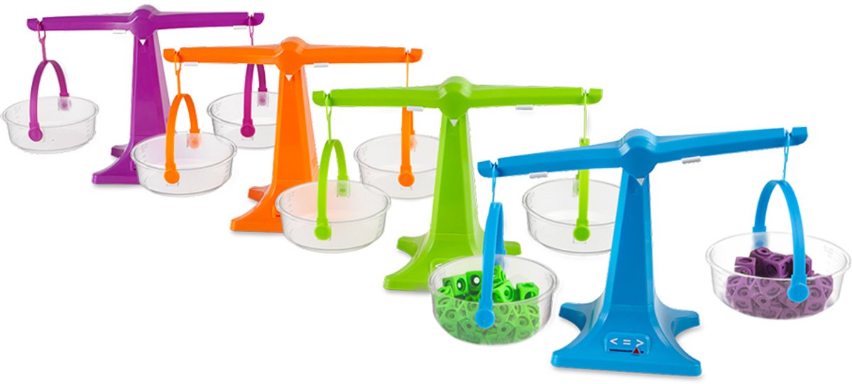 Learning Resources educatief speelgoed nestbare pan balansen set van 4.