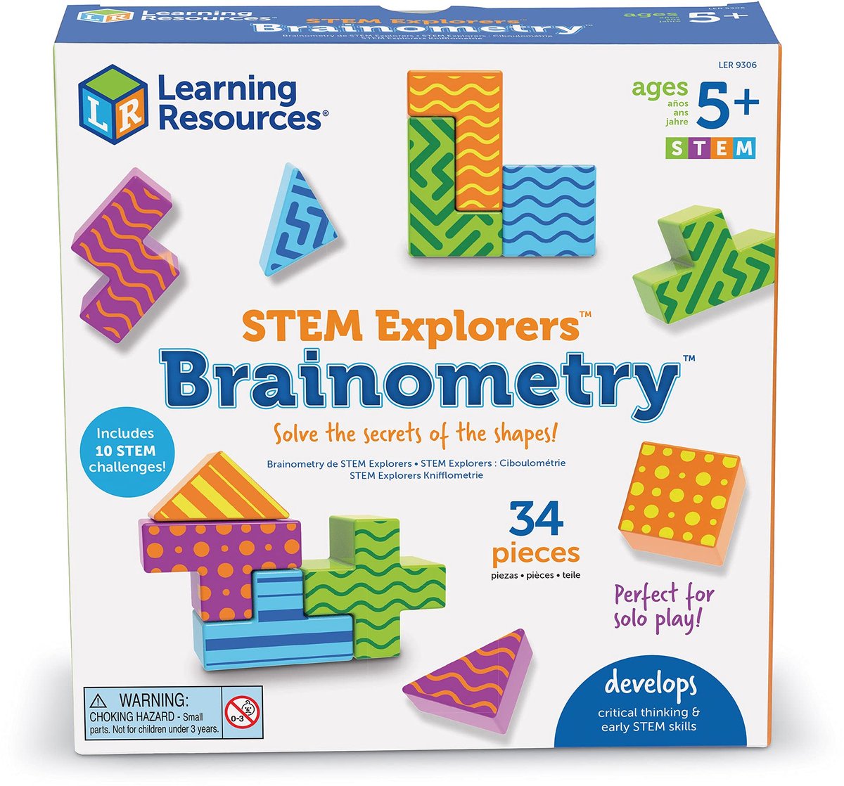Learning Resources educatief spel STEM Explorers Brainometry - 3D puzzel.