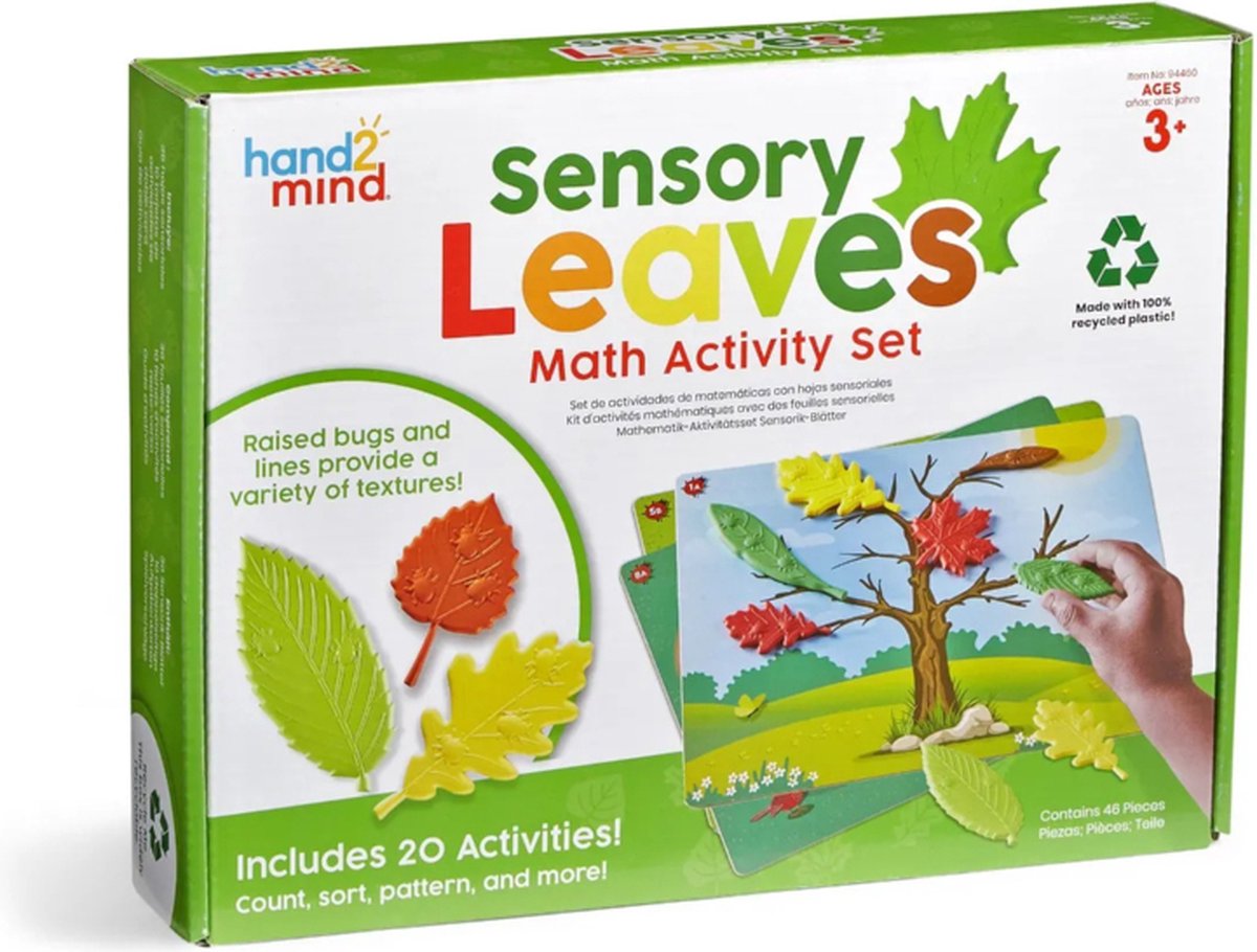 Sensorische bladeren - rekenen activiteiten set