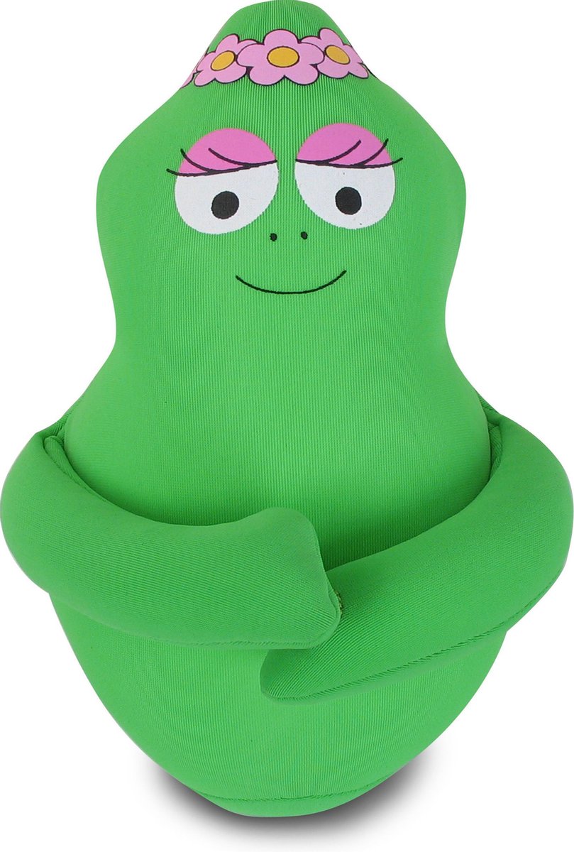 Knuffel kussen barbapapa groen Leblon Delienne (16cm).