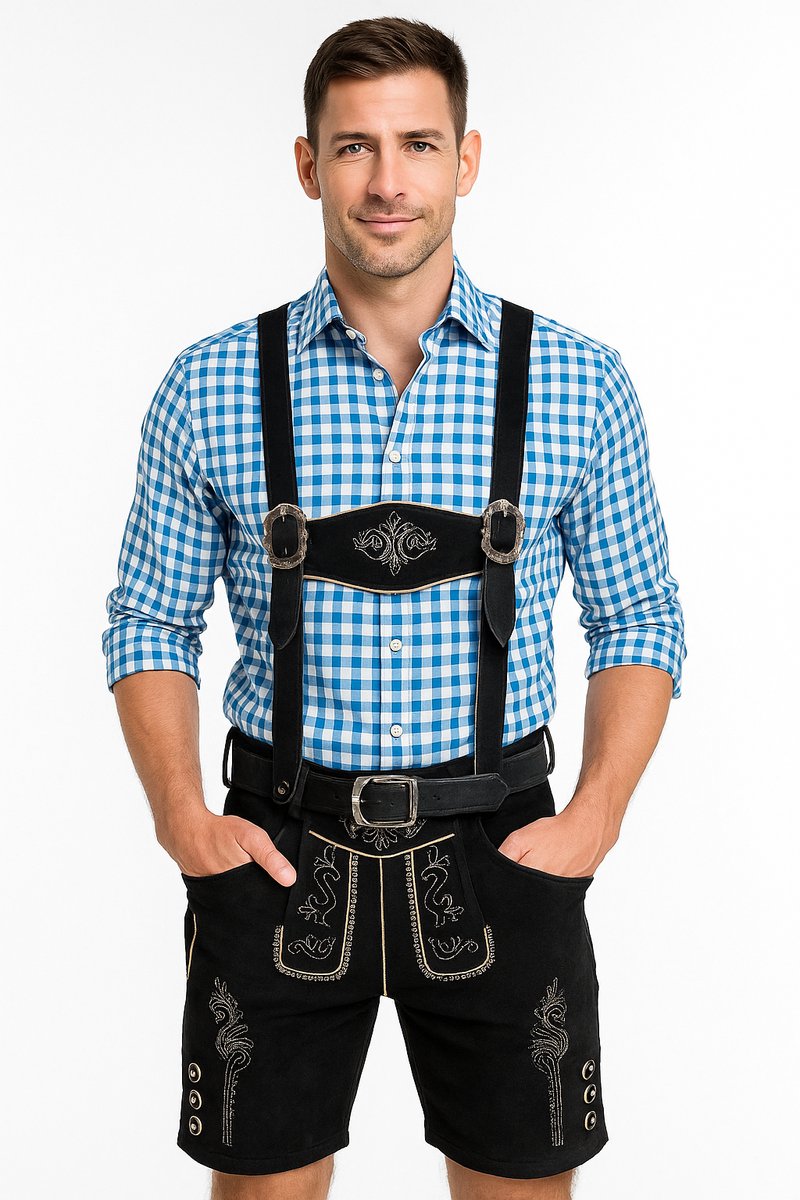 Lederhose Emil echt leer - maat 44