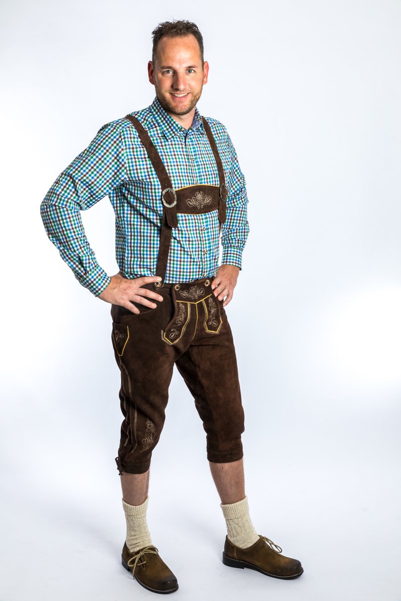 Lederhose Jupp echt leer -  52