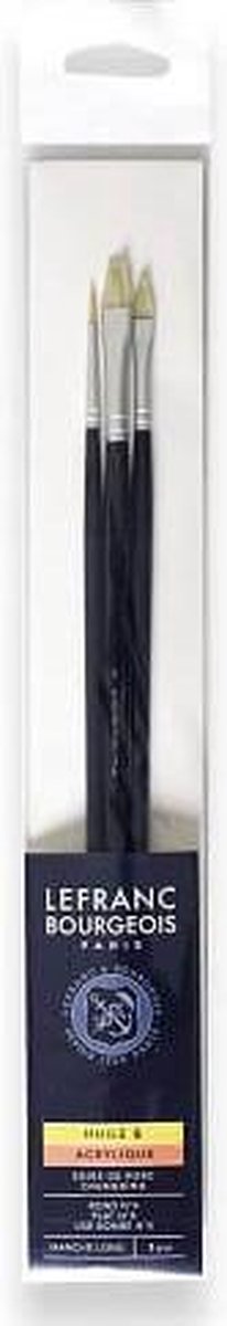 Lefranc & Bourgeois Fine Oil brush Penselenset 3 Varkenshaar