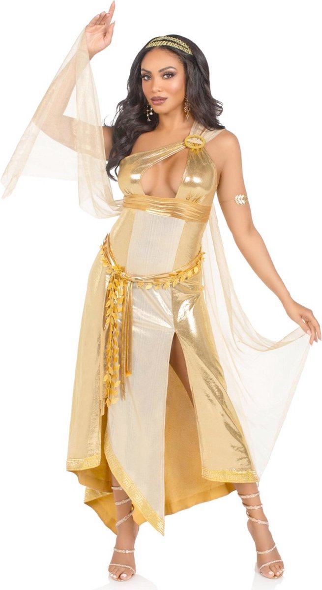 Leg Avenue - Golden Goddess Kostuum - M - Goudkleurig