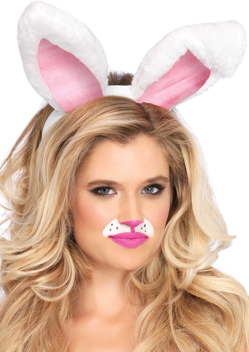   A2811 Haarband met konijnenoren van pluche