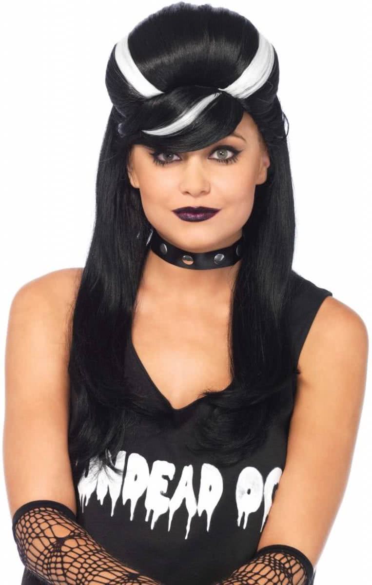   Frankie Bouffant pruik Model A2775 (zwart/wit)