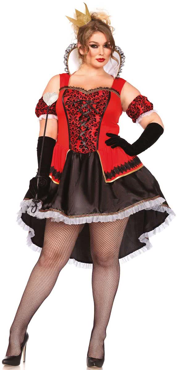 Royally Sexy Queen kostuum dames plus - Leg Avenue - XL/XXL