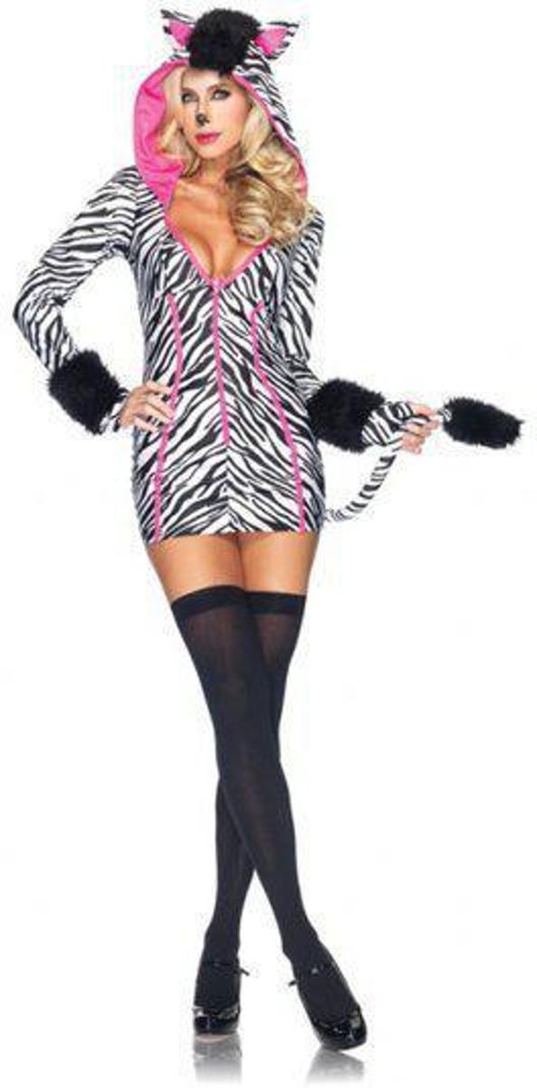 Sexy zebra kostuum voor dames 38 (m)