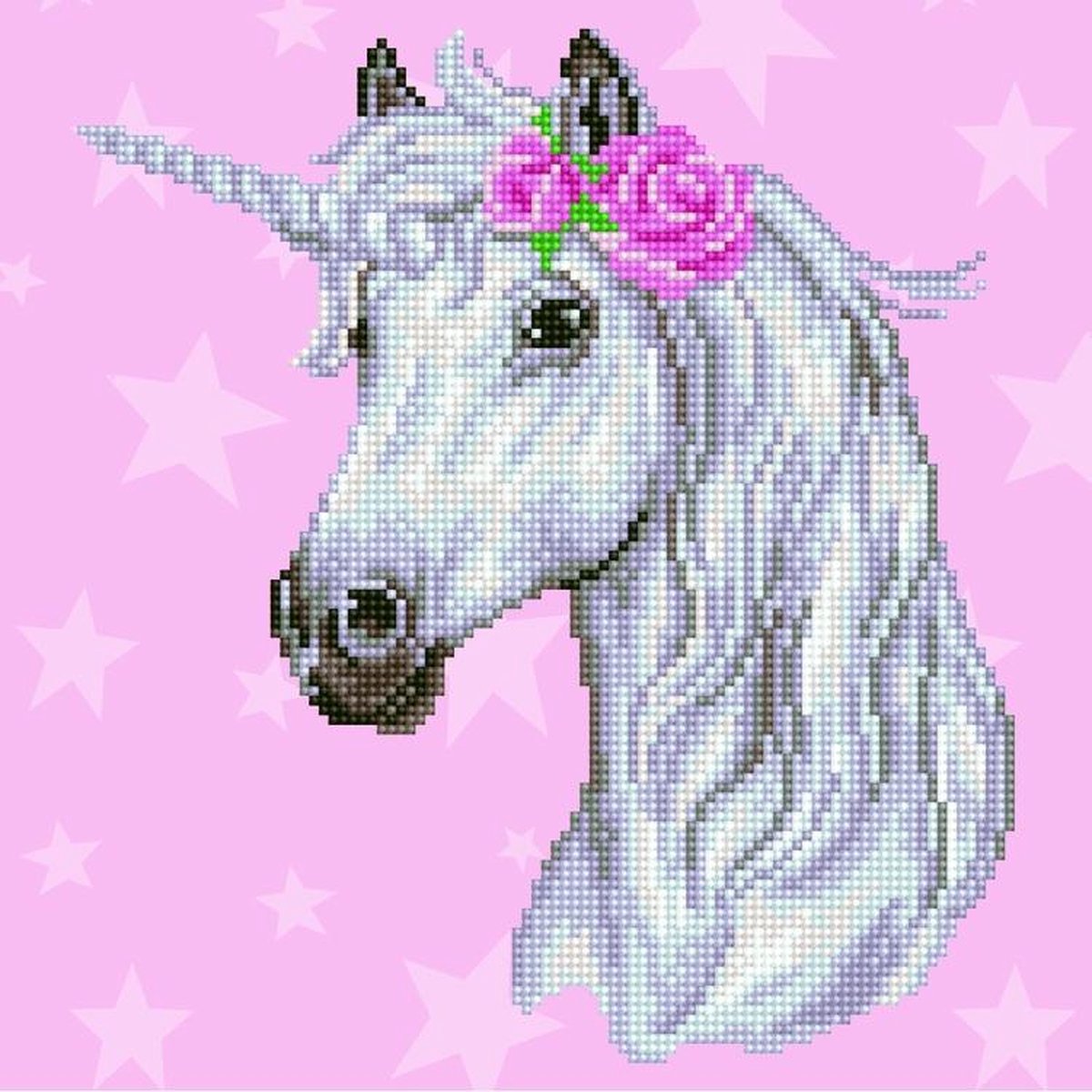 49298 DIAMOND ART Kits 32x32cm - UNICORN