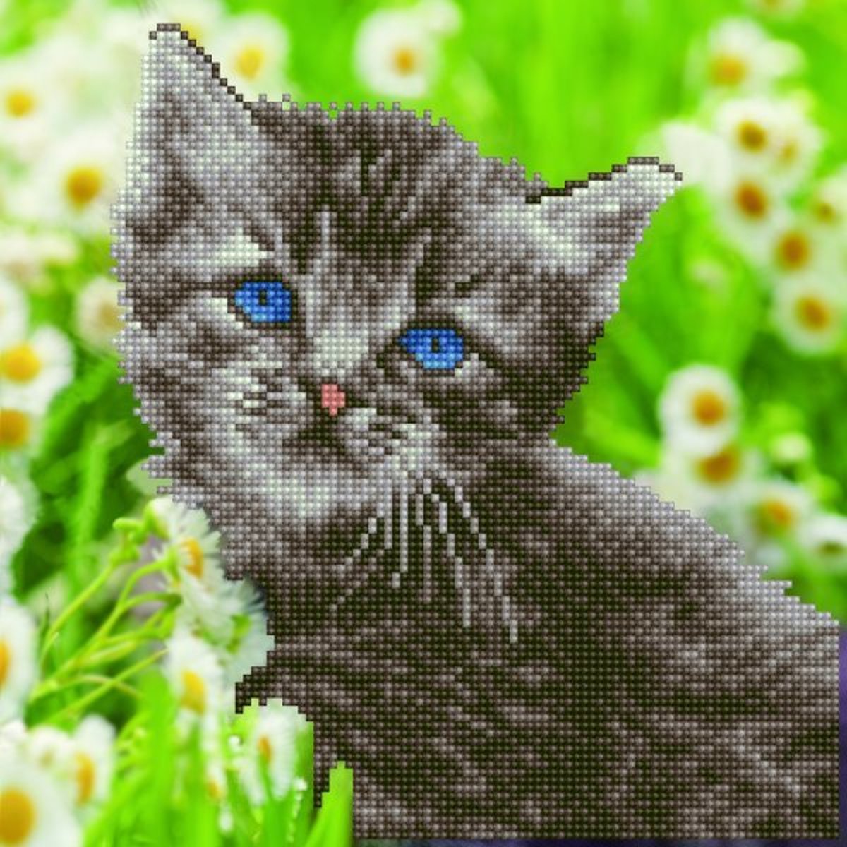 50455 DIAMOND ART(Powered by Diamond Dotz) - 30.48x30.48cm Kits Kitten