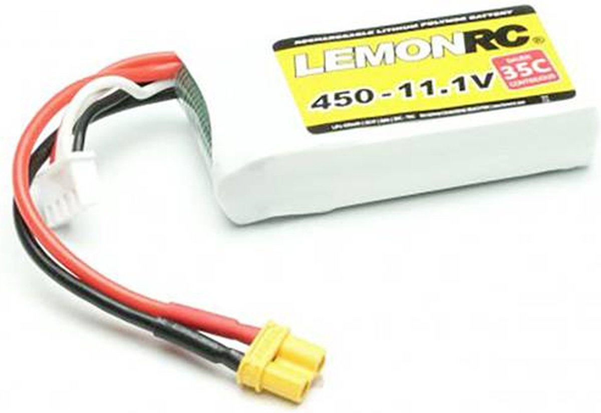 LemonRC LiPo accupack 11.1 V 450 mAh Aantal cellen: 3 35 C Softcase XT30