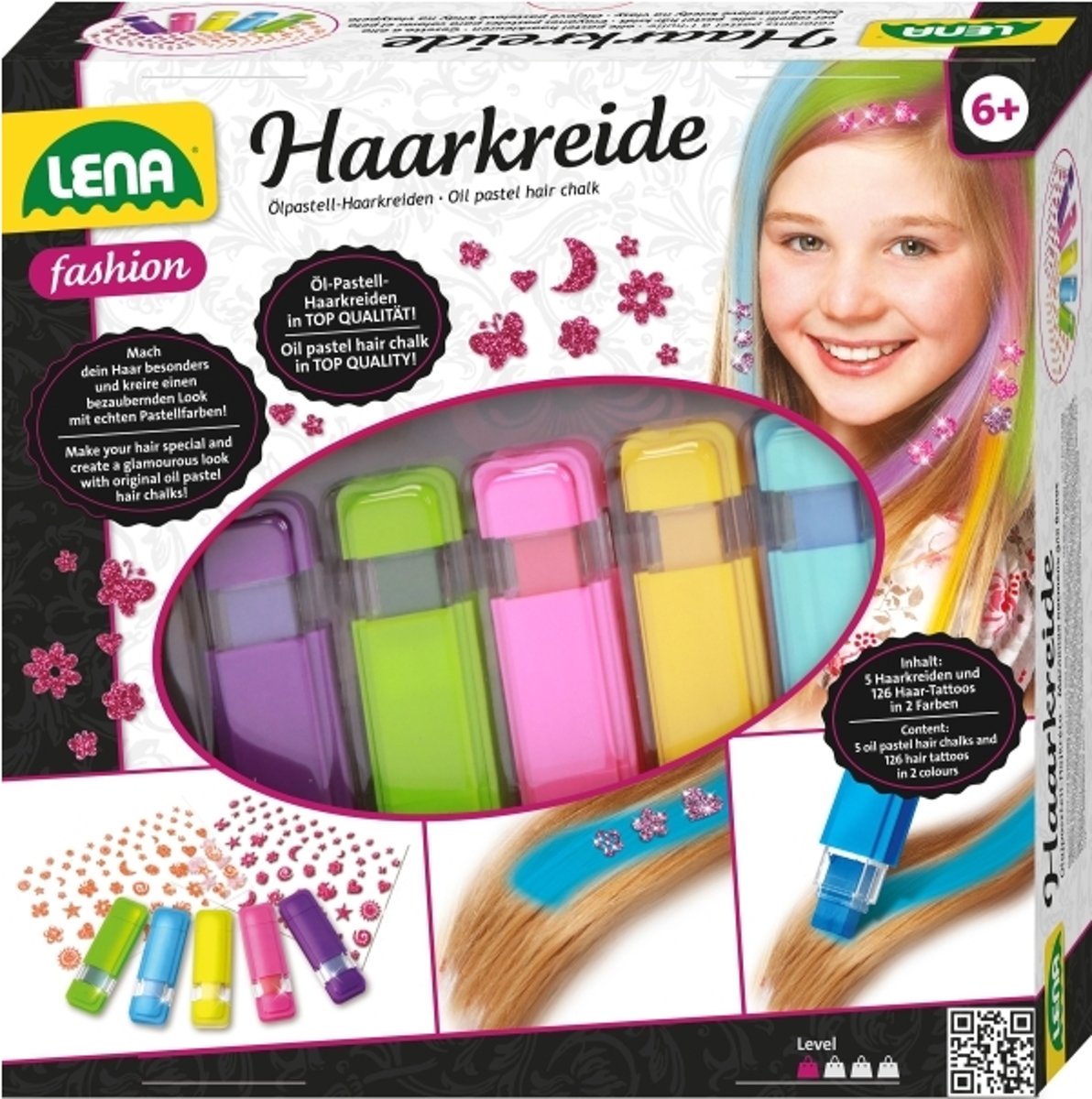 Haarverf set voor kinderen LENA uitwasbaar