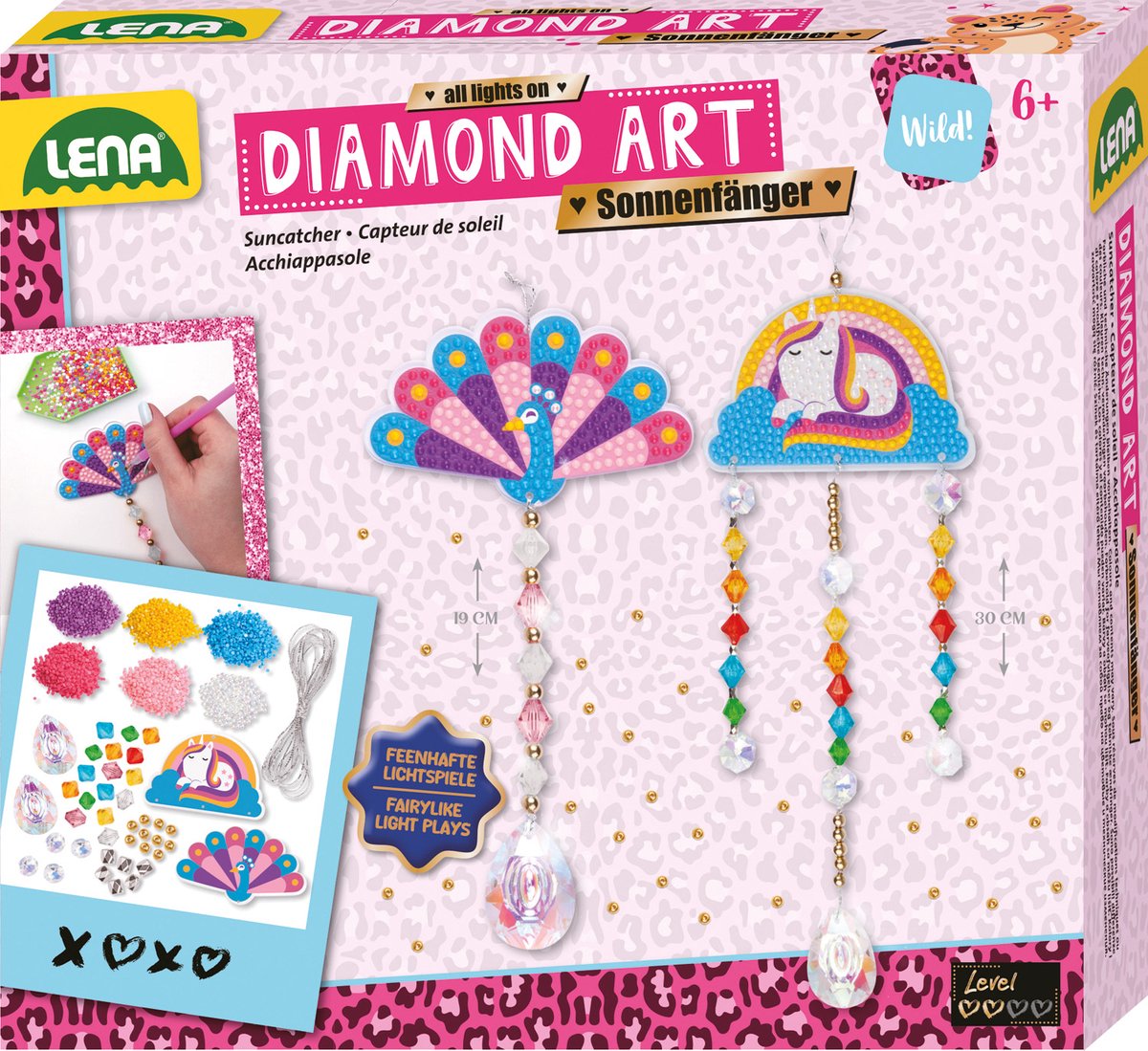 Lena Diamond Art Zonnevangers knutselset - kleurrijk creatief speelgoed.