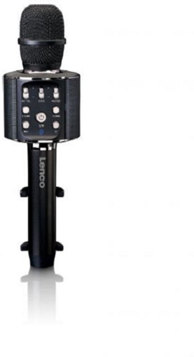 Lenco BMC-080 - Karaoke microfoon met Bluetooth en LED-lichteffecten - Zwart
