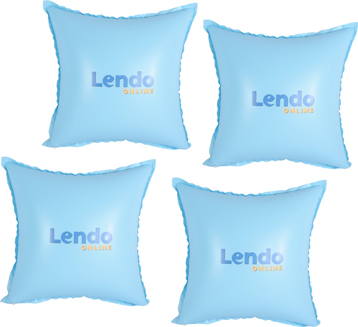 Lendo Online winterkussen voor zwembad afdekking zwembadkussen kussen voor zwembad luchtballon voor afdekzeil PVC 4 stuks Blauw