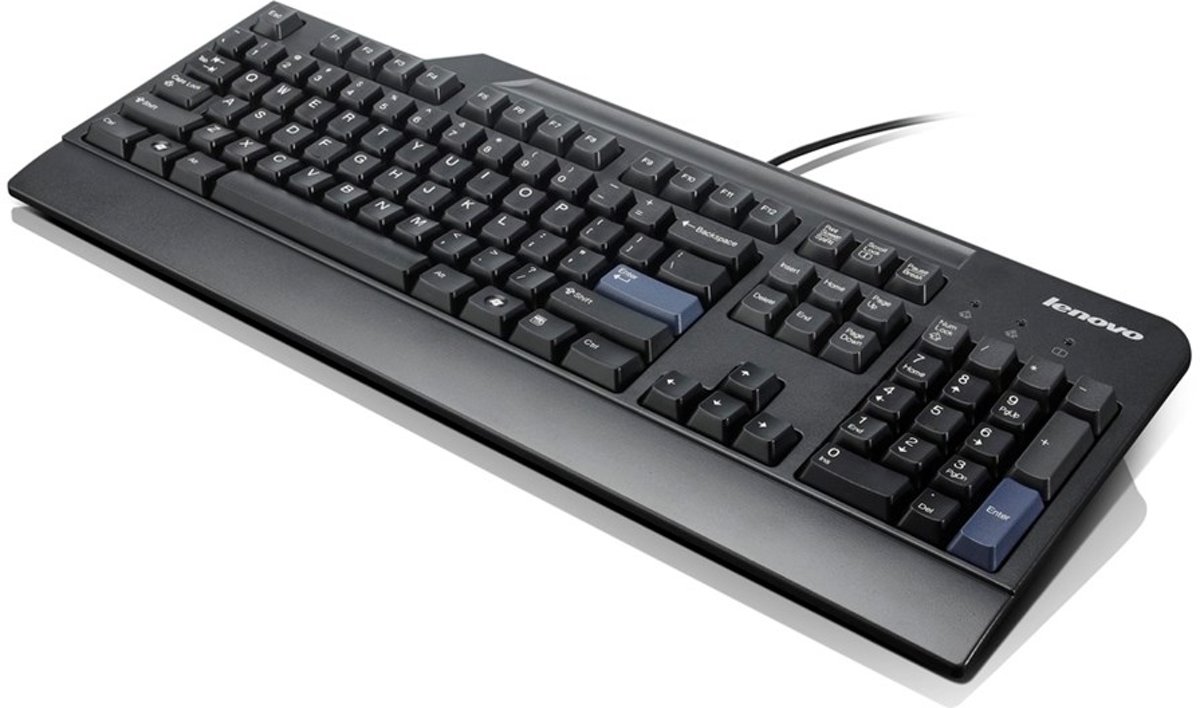 Lenovo Preferred Pro USB Keyboard (Business Black) - Danish USB QWERTY Deens Zwart