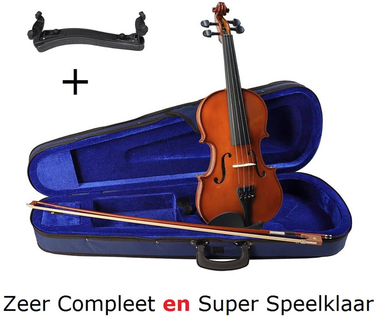 Leonardo LV-1544 viool met softcase, schoudersteun, strijkstok en hars