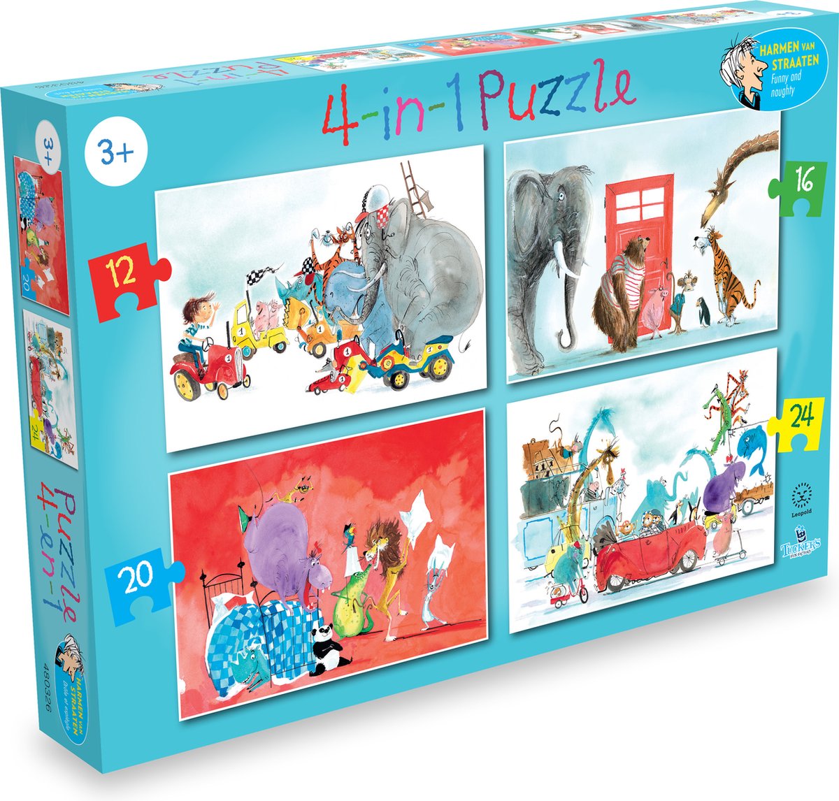 4-in-1 Puzzle Grappig en ondeigend