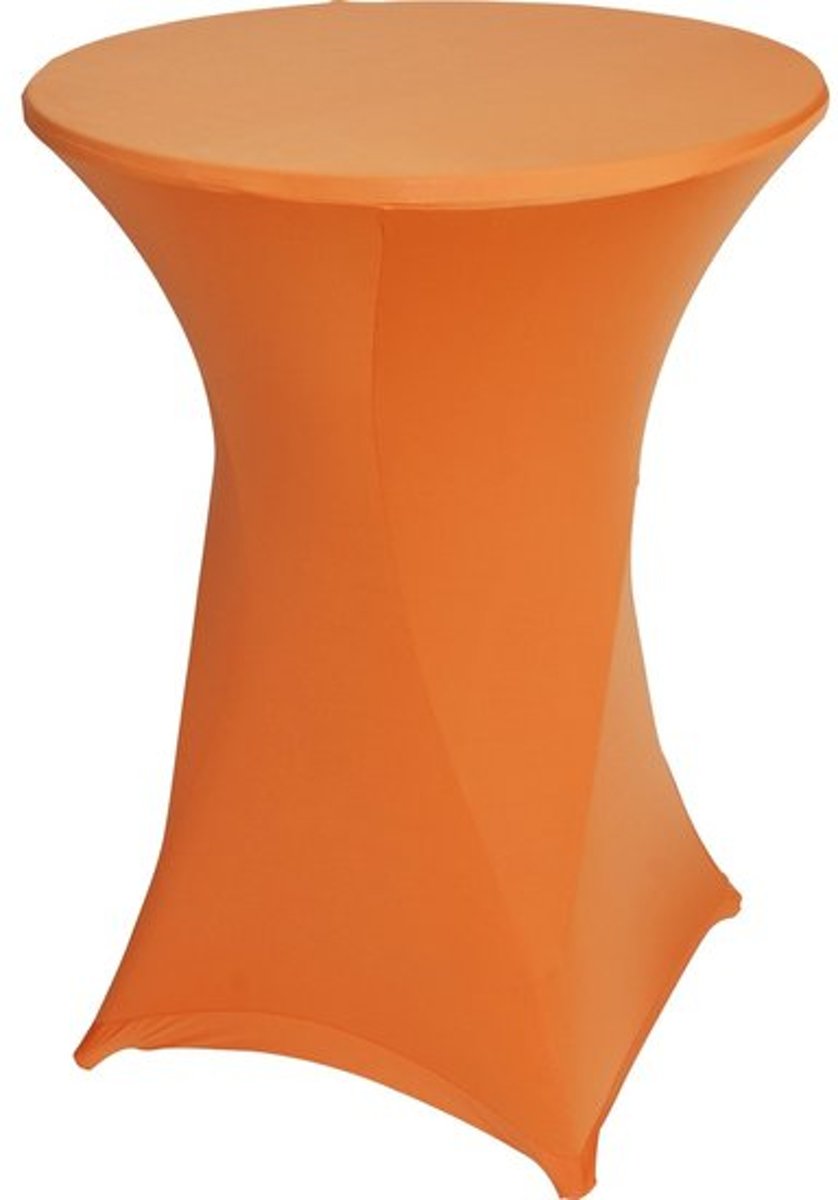 Easyfit statafelrok, stretch, oranje Ø80cm