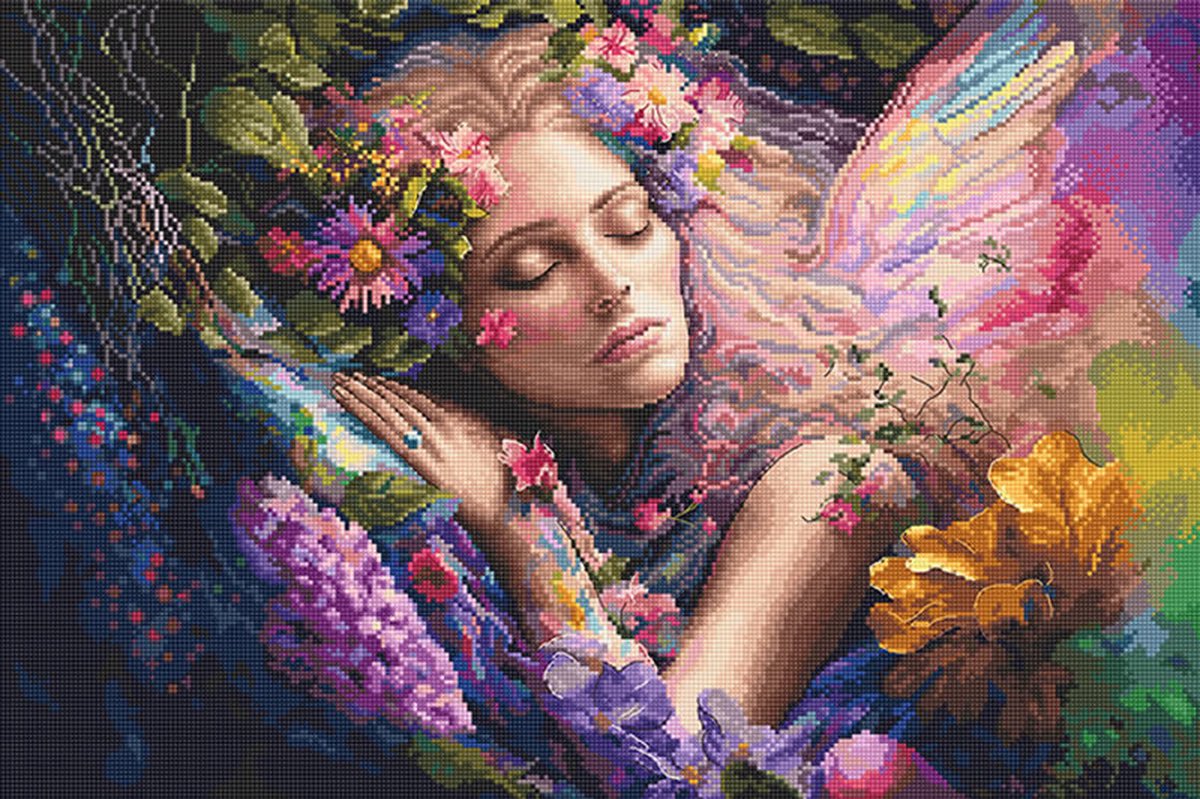 Leti Stitch Bed of Flowers borduren (pakket) L8081