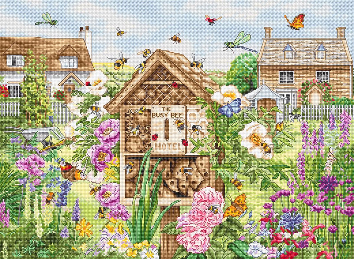 Leti Stitch Busy Bee Hotel borduren (pakket) L8104