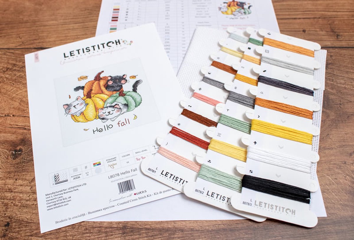 Leti Stitch Hello Fall borduren (pakket) L8078