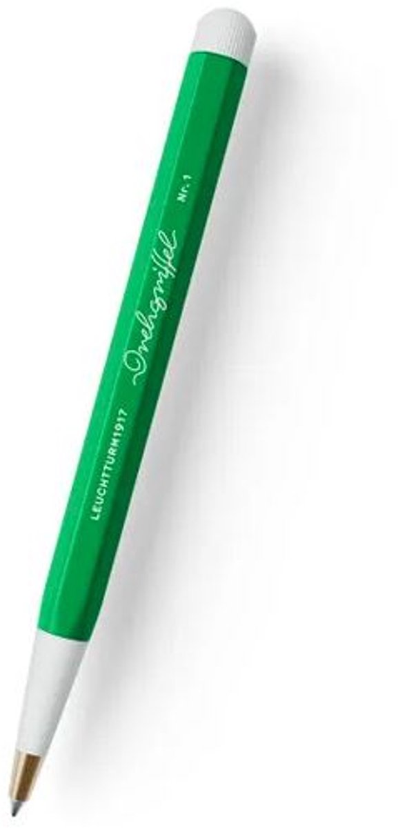 Leuchtturm Drehgriffel Nr. 1 Balpen Spring Leaf met gelvulling zwart