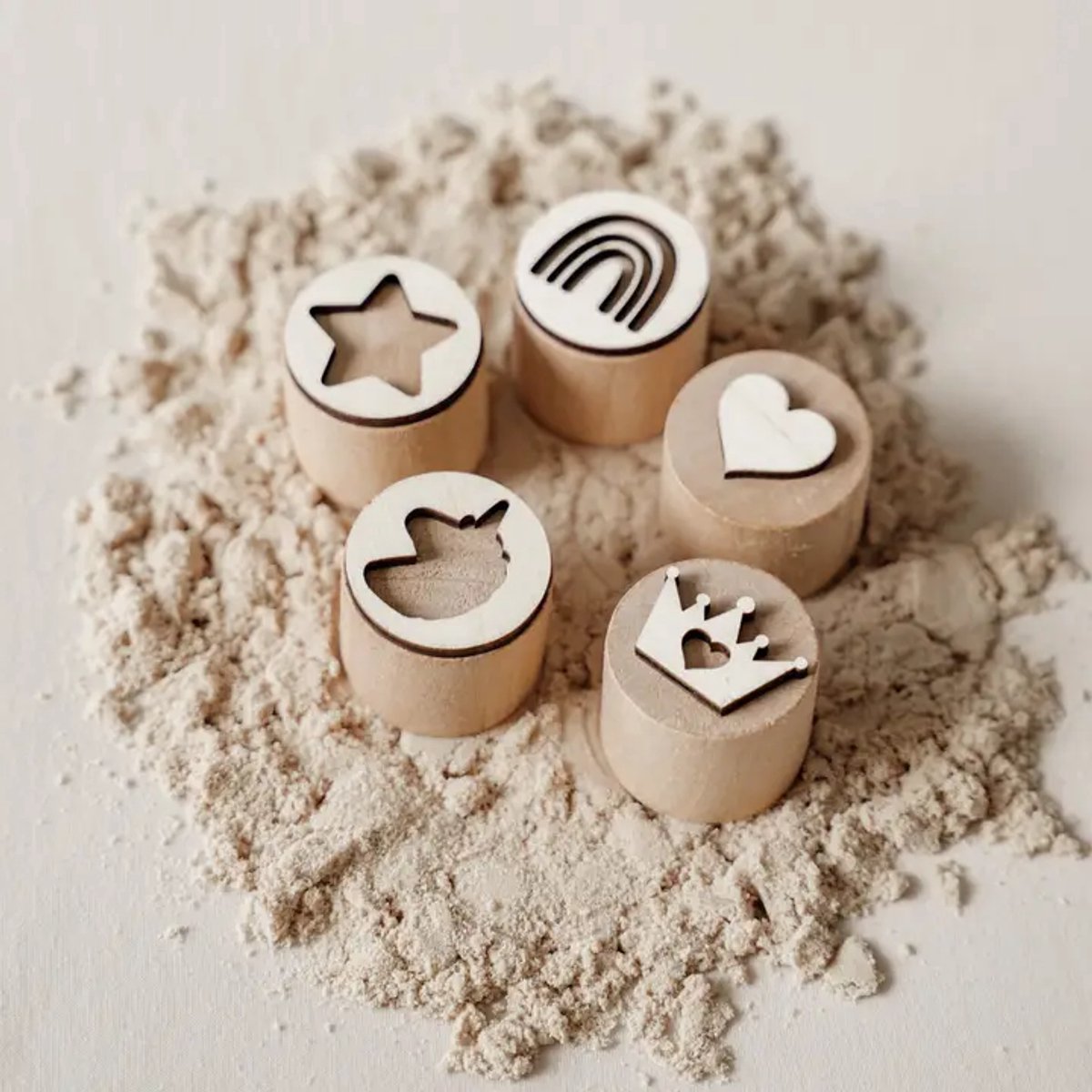 Houten stempel - Unicorn - Stempel set - Speelbak - zand - Montessori - Sensorisch spelen - Zandstempel - Kleistempel - Stempelen - Motoriek