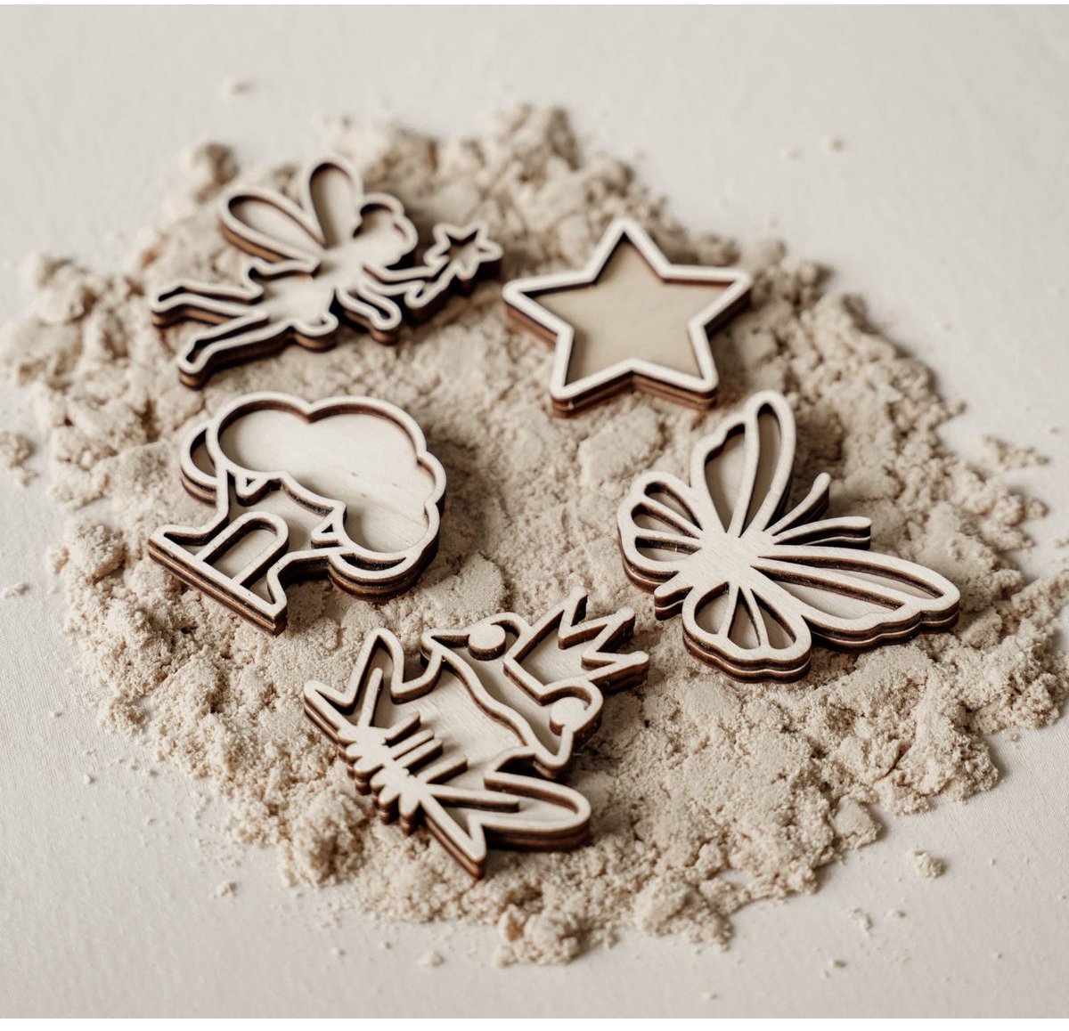 Stempel - Vultray- zand - Elfjes - Speelbak - Sensorisch - Speelrijst - Montessori - Open ended