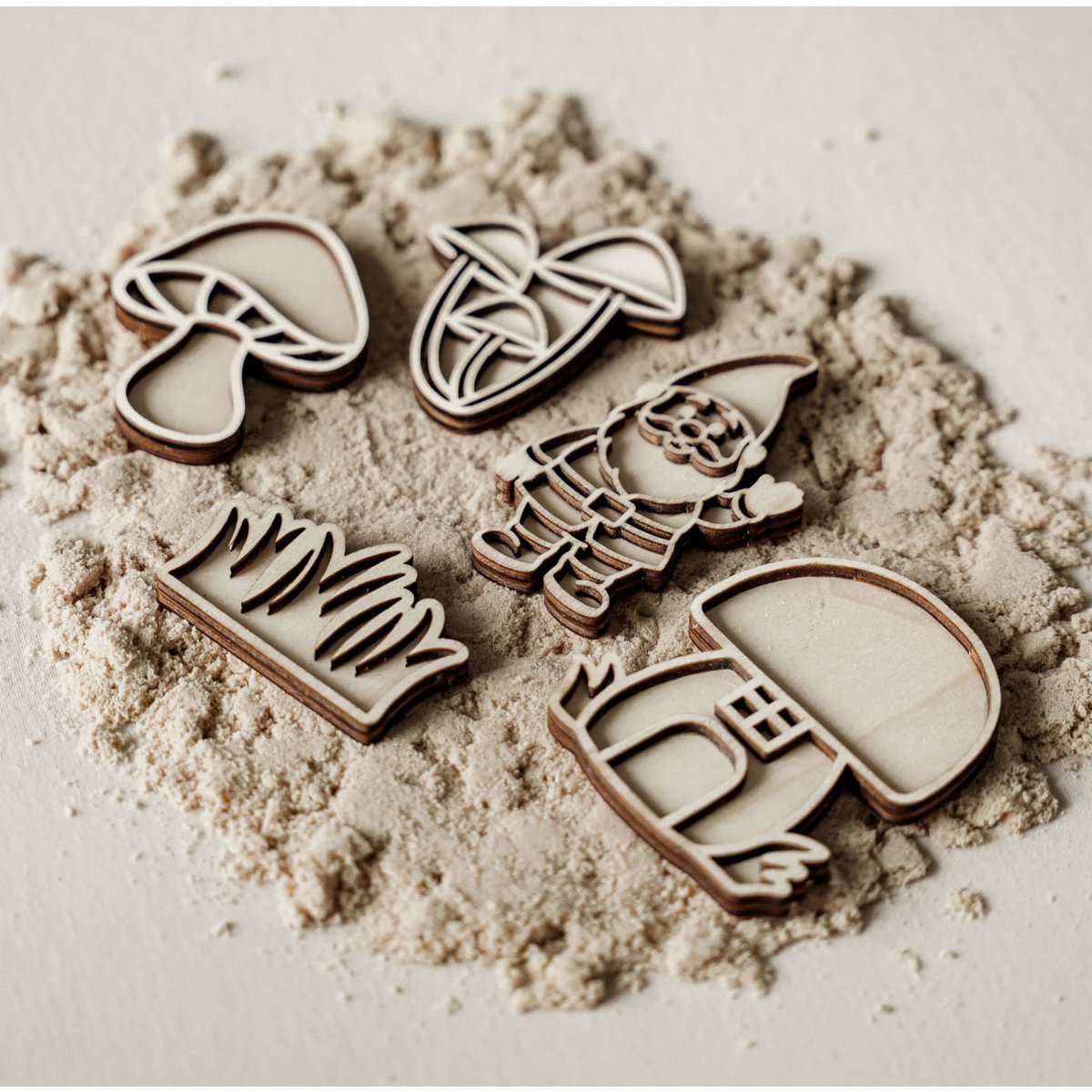 Stempel - Vultray- zand - Kabouter - Speelbak - Sensorisch - Speelrijst - Montessori - Open ended