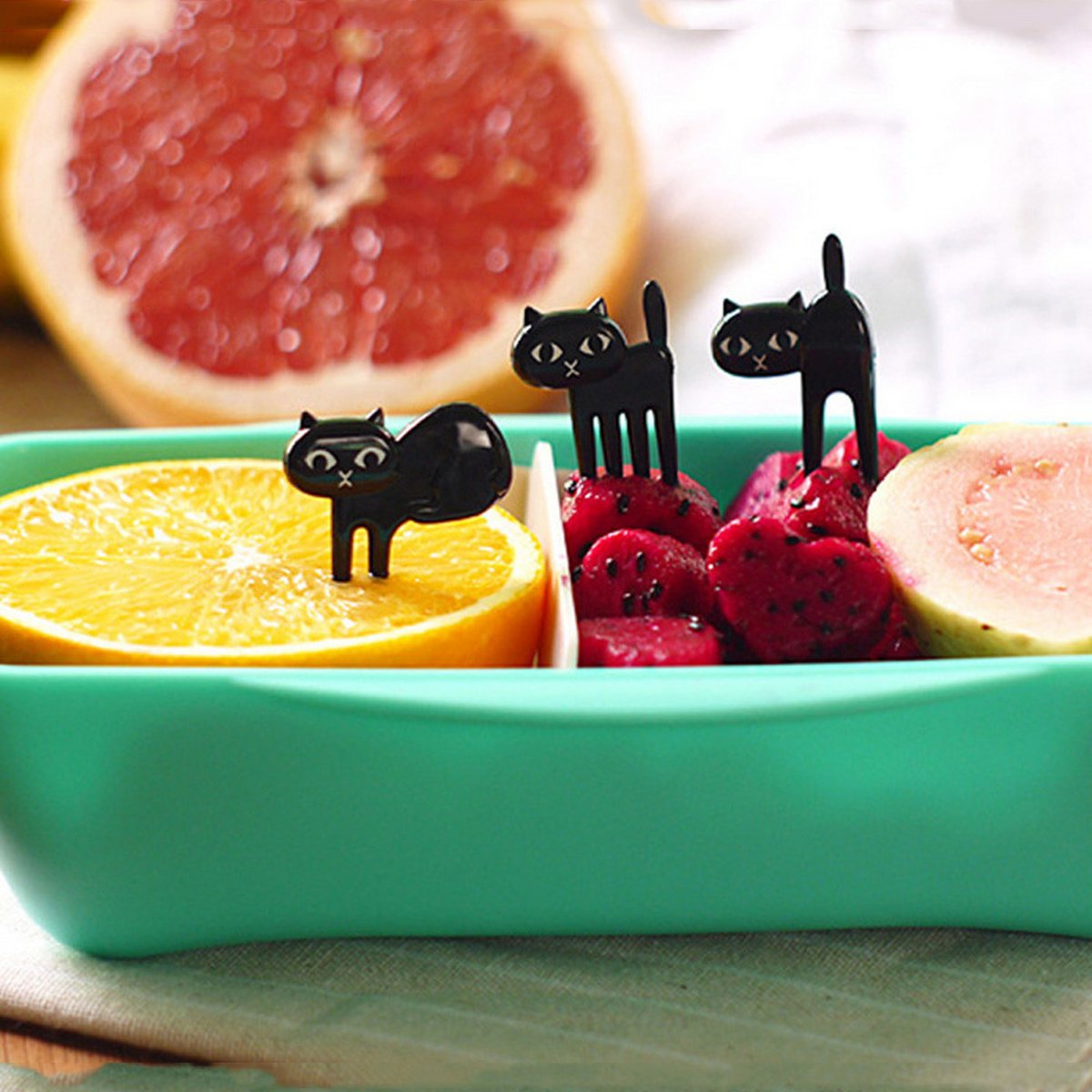 LeuksteWinkeltje Cocktailprikkers Kat 6 stuks -