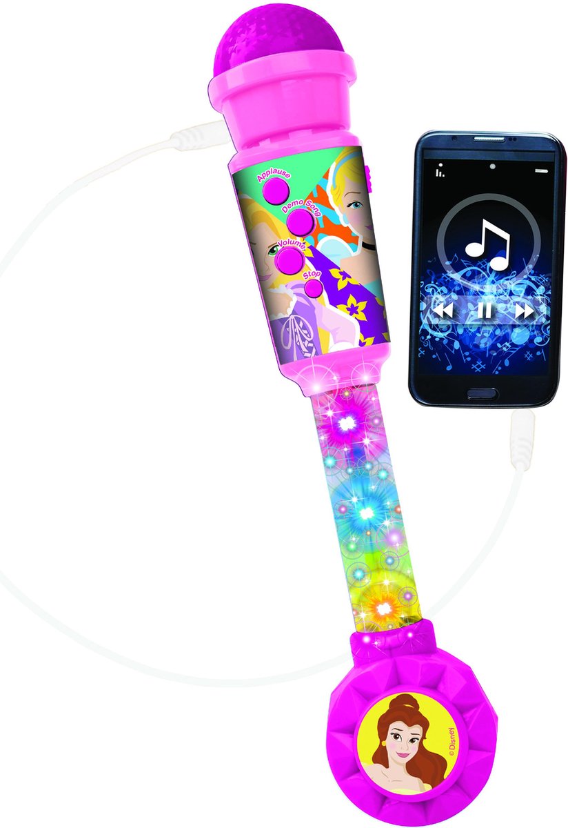 Disney Princess Trendy Lighting Microfoon met luidspreker (Aux-In), melodieÃƒÂ«n en geluidseffecten