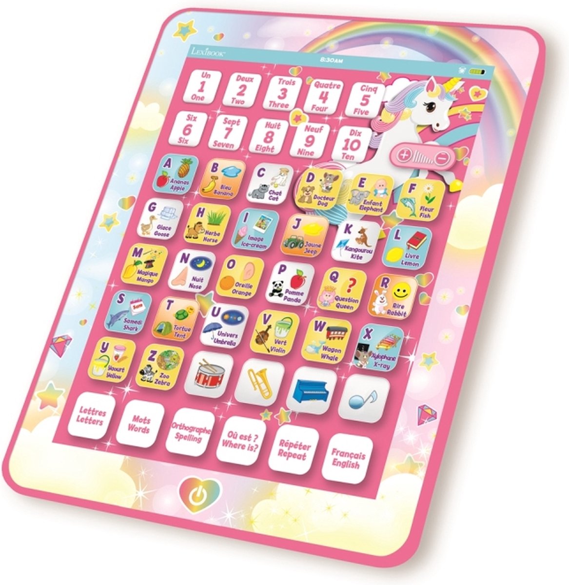 Eenhoorn tweetalig educatief tablet (FR/EN)