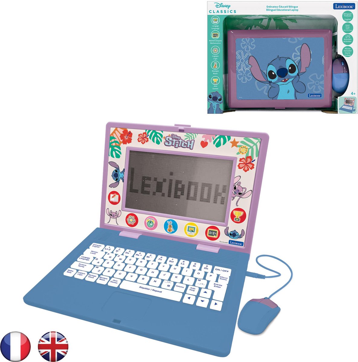 Lilo & Stitch Laptop met 170 activiteiten - EN/FR