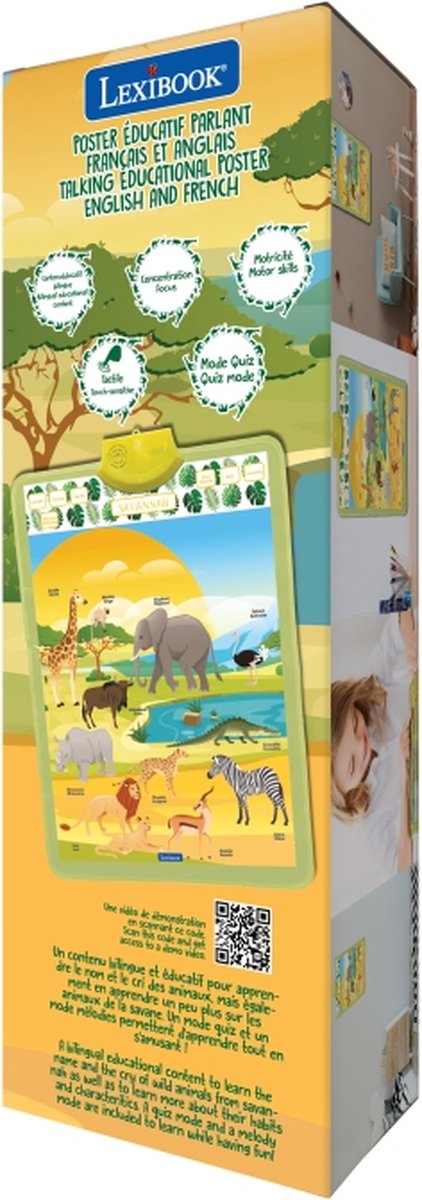 My tweetalige sprekende educatieve alfabet poster Engels Frans