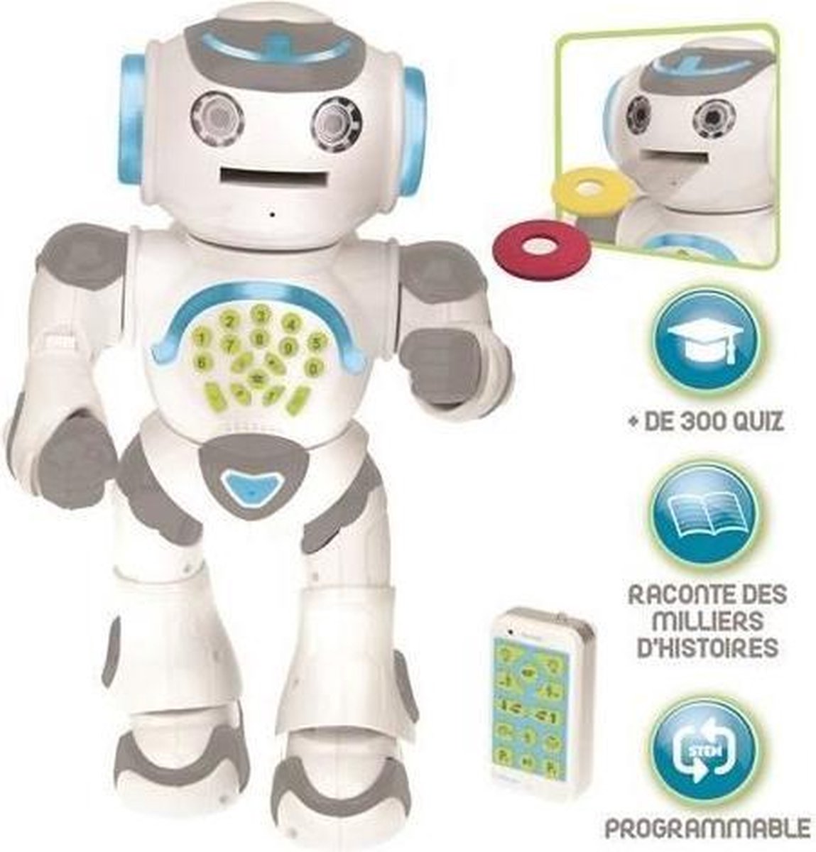 POWERMAN MAX My Edutainment Robot met Story Factory en afstandsbediening (FR) - LEXIBOOK